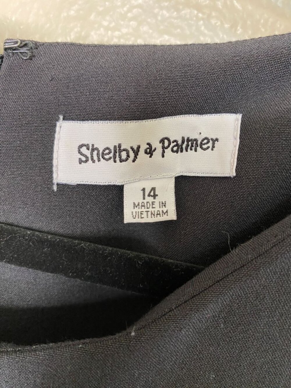 Shelby & Palmer Womens Black & Red Colorblock Dress Size 14 Sleeveless Elegant - Picture 4 of 8